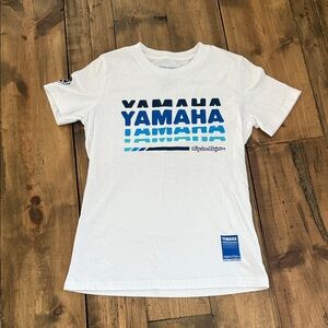 Yamaha Women's White Short Sleeve Tee